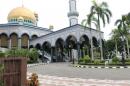 The largest mosque in Brunei,  built when the present sultan took office,  about 40 years ago.  He just turned 72,  has 4 wives, a palace with over 1750 rooms,  1000 cars including 500 Rolls Royce